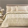 Caleffi Trapunta In Raso Jacquard Flory Matrimoniale Dreaming Non Specificato Avorio Caleffi