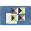 Caleffi Tappeto D'arredo In Cotone Empire 70X110 Carrara Moderno Blu Caleffi