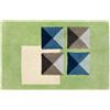 Caleffi Tappeto D'arredo In Cotone Empire 70X110 Carrara Moderno Green Caleffi