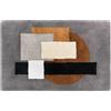 Caleffi Tappeto D'arredo In Cotone Brooklyn 50x80 Carrara Moderno Grigio Caleffi