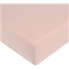 Caleffi Lenzuolo Inferiore In Misto Lino Violino 175X205+30 Bellora Continuat. Tinta Unita Rosa Antico Caleffi