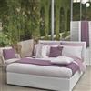Caleffi Completo Lenzuola In Percalle Margot Matrimoniale - 250X290 175X205 + 2 Federe 50X80 Bellora Floreale Rosa Caleffi