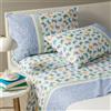 Caleffi Completo Lenzuola In Cotone Farfalle Singolo Caleffi Viva La Notte Bluette Caleffi
