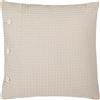 Caleffi Cuscino D'arredo In Nido D'ape Stone 45x45 Bellora Continuat. Tinta Unita Sabbia Caleffi