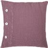 Caleffi Cuscino D'arredo In Nido D'ape Stone 45x45 Bellora Continuat. Tinta Unita Rosa Antico Caleffi