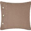 Caleffi Cuscino D'arredo In Nido D'ape Stone 45x45 Bellora Continuat. Tinta Unita Marrone Caleffi