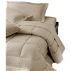 Caleffi Trapunta In Raso Di Cotone Precious Sateen Matrimoniale - 270X260 Mirabello Brera Tinta Unita Sabbia Caleffi