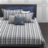 Caleffi Trapunta In Raso Jacquard Tartan Matrimoniale - 270X260 Trussardi Geometrico Grigio Caleffi