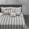 Caleffi Trapunta In Raso Jacquard Tartan Matrimoniale - 270X260 Trussardi Geometrico Avorio Caleffi