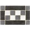 Caleffi Tappeto D'arredo In Cotone Bedford 50x80 Carrara Moderno Grigio Caleffi