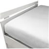 Caleffi Lenzuolo Inferiore In Raso Di Cotone Precious Sateen 76x152 Mirabello Brera Tinta Unita Bianco Caleffi