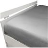 Caleffi Lenzuolo Inferiore In Raso Di Cotone Precious Sateen 175X205+30 Mirabello Brera Tinta Unita Grigio Caleffi