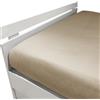 Caleffi Lenzuolo Inferiore In Raso Di Cotone Precious Sateen 175X205+30 Mirabello Brera Tinta Unita Sabbia Caleffi