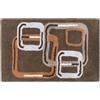 Caleffi Tappeto D'arredo In Cotone Asako 70x140 Carrara Moderno Brown Caleffi