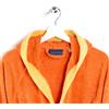 Caleffi Accappatoio Con Cappuccio In Cotone Young 6/8 Anni Spugnissima Tinta Unita Arancio Caleffi