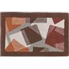 Caleffi Tappeto D'arredo In Cotone Washington 50x80 Carrara Moderno Brown Caleffi