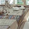 Caleffi Tovaglia Da Cucina In Raso Di Cotone Book-shop 150X230 Mirabello Moderno Multicolor Caleffi