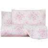 Caleffi Copripiumino Con Federe In Percalle Dafne 255X205 + 2 Federe50X80 Bellora Floreale Rosa Caleffi
