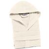 Caleffi Accappatoio Con Cappuccio In Cotone Arcobaleno M/L Spugnissima Tinta Unita Vaniglia Caleffi