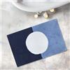 Caleffi Tappeto D'arredo In Raso Di Cotone Ottawa 70X110 Carrara Moderno Blu Caleffi