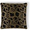 Caleffi Cuscino D'arredo In Raso Jacquard Chains 40x40 Premoli Di Bella Tinta Unita Gold Caleffi