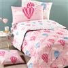 Caleffi Trapunta In Cotone Star Singolo Caleffi Kids Ragazza Rosa Caleffi