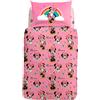 Caleffi Completo Copripiumino In Cotone Minnie Rainbow Singolo Warner Bros Ragazza Caleffi
