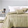Caleffi Trapunta Leggerissima In Raso Jacquard Swing Matrimoniale Dreaming Tinta Unita Oro Caleffi
