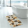Caleffi Tappeto D'arredo In Acrilico Dralon Brighton 70X110 Carrara Moderno Marrone Caleffi