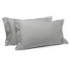 Caleffi Coppia Federe In Percalle Percalle Standard Dreaming Tinta Unita Perla Caleffi