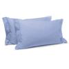 Caleffi Coppia Federe In Percalle Percalle Standard Dreaming Tinta Unita Azzurro Caleffi