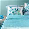 Caleffi Completo Lenzuola In Cotone Farfalle Piazza E Mezza Caleffi Fior Di Cotone Anice Caleffi