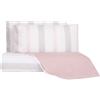 Caleffi Copripiumino Con Federe In Percalle Regimental 255X205 + 2 Federe50X80 Bellora Geometrico Rosa Caleffi