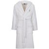 Caleffi Accappatoio Con Cappuccio In Cotone Ribbon S-M Trussardi Tinta Unita Bianco Caleffi