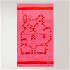 Caleffi Telo Mare 100X180 Pixel Toys 2 PINK/RED Cotone Caleffi