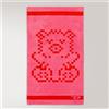 Caleffi Telo Mare 100X180 Pixel Toys 3 PINK/RED Cotone Caleffi