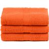 Caleffi Asciugamano In Cotone Minorca CM. 55X105 Spugnissima Tinta Unita Arancio Caleffi