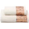 Caleffi Asciugamano Con Ospite In Cotone Geo Classic Standard Alviero Martini 1A Classe Geo Avorio Caleffi