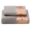 Caleffi Asciugamano Con Ospite In Cotone Geo Classic Standard Alviero Martini 1A Classe Geo Grigio Caleffi