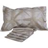 Caleffi Completo Lenzuola In Percalle Shibori Singolo - 160X290 90X205 + 1 Federa 50X80 Emporium Geometrico Sabbia Caleffi