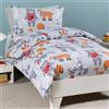 Caleffi Copripiumino Con Federe In Cotone Teddy Singolo Caleffi Kids Ragazzo Grigio Caleffi