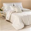 Caleffi Trapunta Leggerissima In Raso Jacquard Venere Matrimoniale Dreaming Tinta Unita Avorio Caleffi