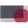 Caleffi Tappeto D'arredo In Cotone Tangeri 50x80 Carrara Moderno Bordeaux Caleffi