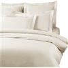 Caleffi Copripiumino Con Federe In Raso Di Cotone Precious Sateen Matrimoniale - 255X255 + 2 Federe50X80 Mirabello Brera Tinta Unita Champagne Caleffi