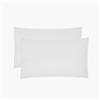 Caleffi Coppia Federe In Percalle Percolours 50x80 Bellora Continuat. Tinta Unita Bianco Caleffi