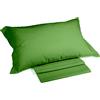 Caleffi Completo Lenzuola In Cotone Cotone Tinta Unita Singolo Caleffi Tinta Unita Verde Caleffi