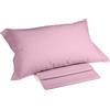 Caleffi Completo Lenzuola In Cotone Cotone Tinta Unita Singolo Caleffi Tinta Unita Pink Caleffi
