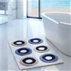 Caleffi Tappeto D'arredo In Cotone Vancouver 70X110 Carrara Moderno Blu Caleffi