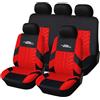 AUTOYOUTH ricamo pneumatico Lines coprisedili per auto piatto panno in tessuto, due tonalità colori trendy accessori auto universale adatto per la maggior parte per auto, SUV, camion