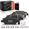 Frankberg 4x Pastiglie dei Freni Anteriore Con viti Replace#9949273 | Compatibile con Fiat 500 Grande Punto Evo Bravo II Punto Furgone/Compatto Doblo Furgone/MPV Qubo Stilo Idea, Alfa Romeo Mito